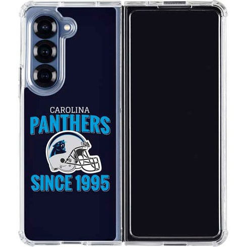 NFL Carolina Panthers Helmet Galaxy Z Fold6 Clear Case