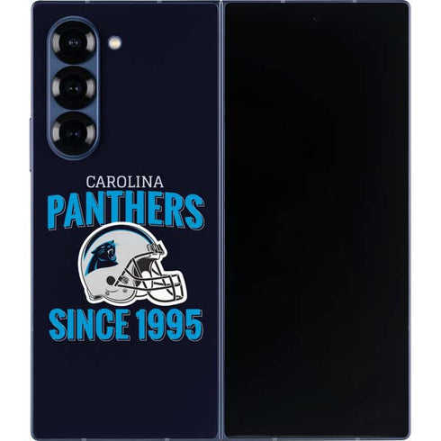 NFL Carolina Panthers Helmet Galaxy Z Fold6 Skin