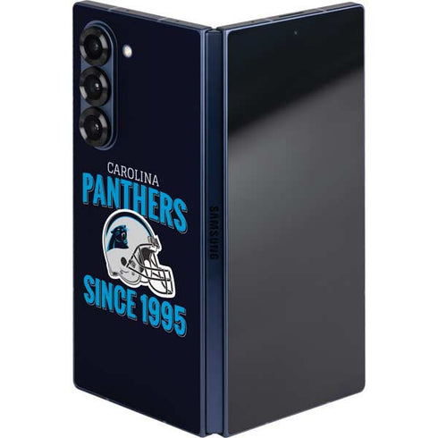 NFL Carolina Panthers Helmet Galaxy Z Fold6 Skin