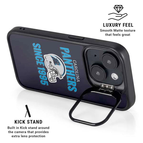 NFL Carolina Panthers Helmet iPhone 14 Plus Kickstand Case