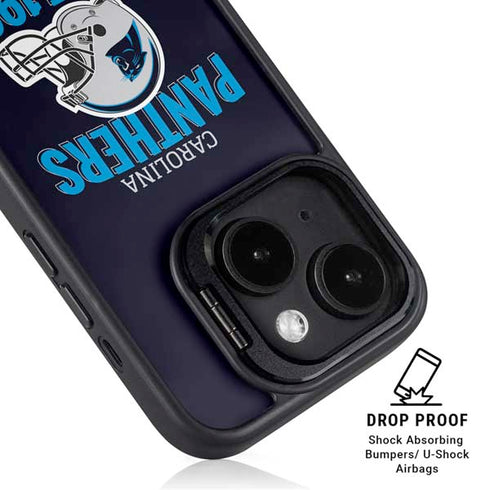 NFL Carolina Panthers Helmet iPhone 14 Plus Kickstand Case