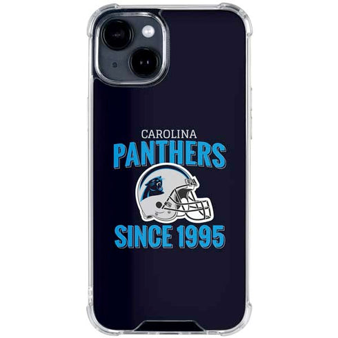 NFL Carolina Panthers Helmet iPhone 15 Clear Case