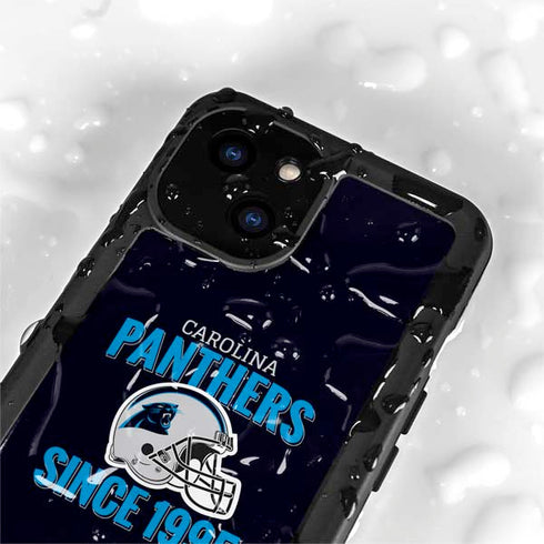 NFL Carolina Panthers Helmet iPhone 15 Plus Waterproof Case