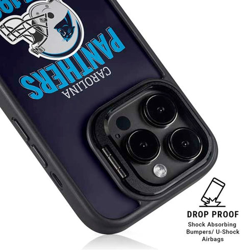NFL Carolina Panthers Helmet iPhone 15 Pro Kickstand Case