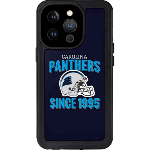 NFL Carolina Panthers Helmet iPhone 15 Pro Waterproof Case