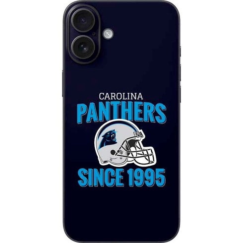 NFL Carolina Panthers Helmet iPhone 16 Plus Skin