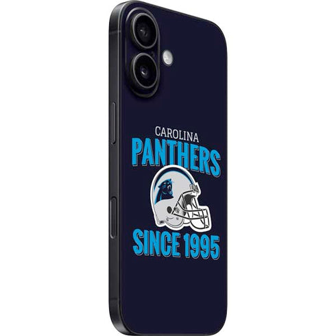 NFL Carolina Panthers Helmet iPhone 16 Plus Skin