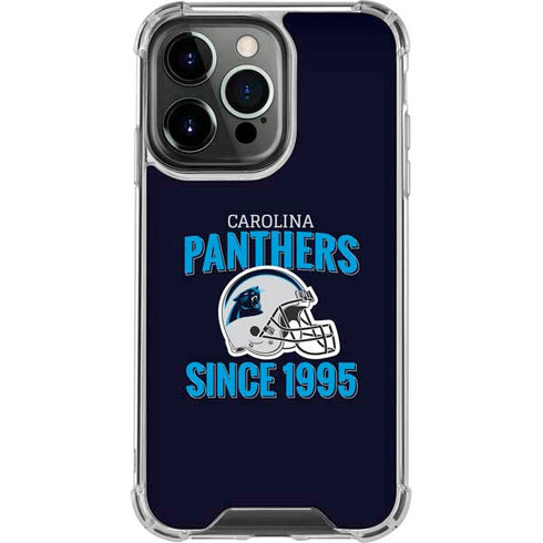 NFL Carolina Panthers Helmet iPhone 16 Pro Max Clear Case