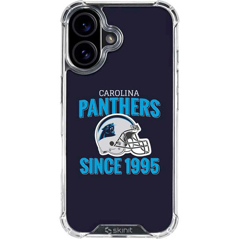 NFL Carolina Panthers Helmet iPhone 17 Clear Case