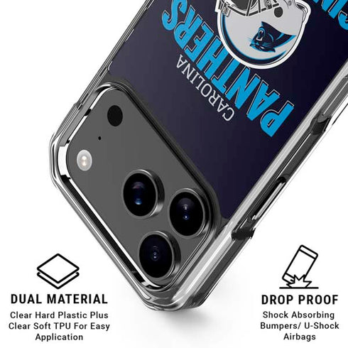 NFL Carolina Panthers Helmet iPhone 18 Pro Clear Case