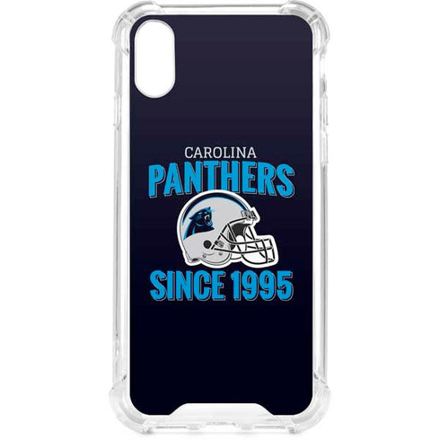 NFL Carolina Panthers Helmet iPhone XS Clear Case
