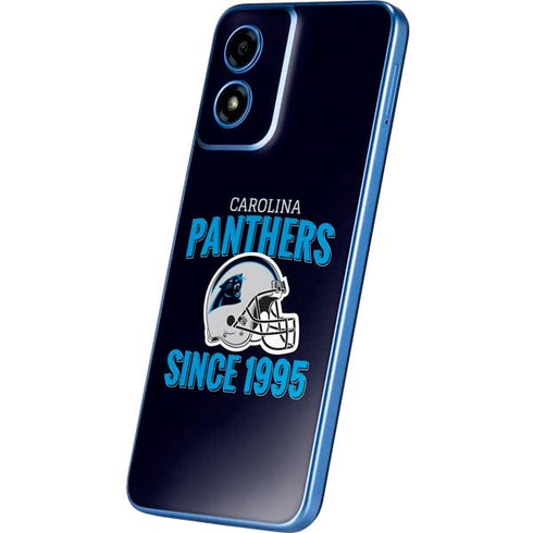 NFL Carolina Panthers Helmet Moto G Play 4G (2024) Skin
