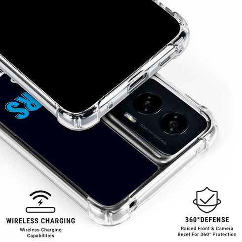NFL Carolina Panthers Helmet Moto G Power 5G (2024) Clear Case