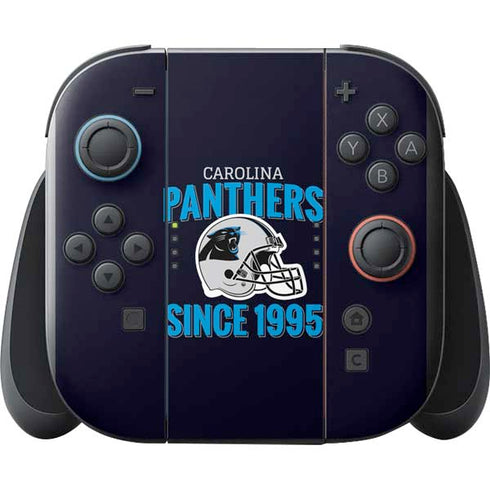 NFL Carolina Panthers Helmet Nintendo Switch 2 (2025) with Joy-Con Skin