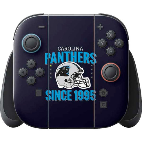 NFL Carolina Panthers Helmet Nintendo Switch 2 (2025) Joy-Con Controller Skin