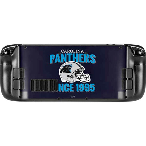 NFL Carolina Panthers Helmet Steam Deck Handheld Gaming Computer Skin