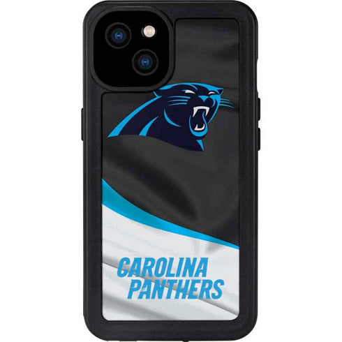 NFL Carolina Panthers iPhone 15 Plus Waterproof Case