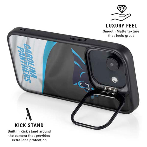 NFL Carolina Panthers iPhone 16e Kickstand Case