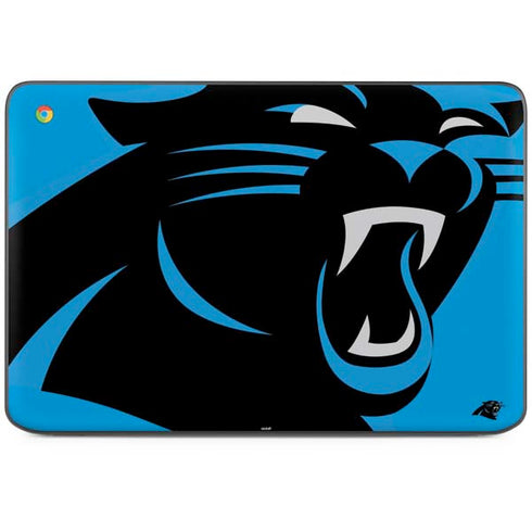 NFL Carolina Panthers Large Logo HP Chromebook Skin