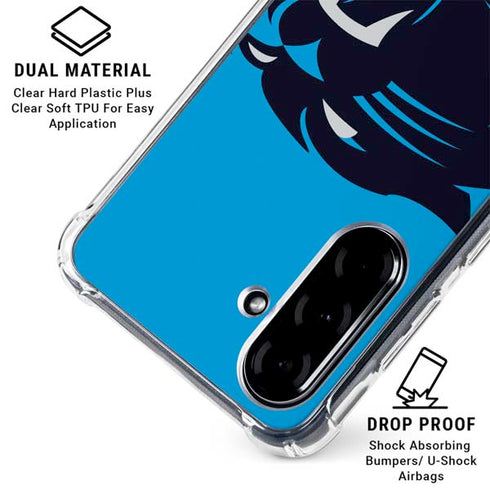 NFL Carolina Panthers Large Logo Galaxy A36 5G Clear Case