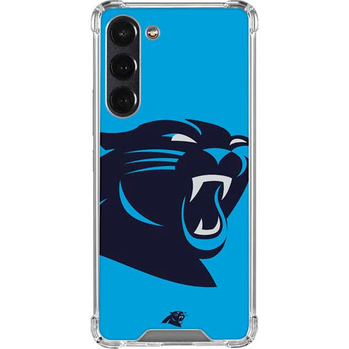 NFL Carolina Panthers Large Logo Galaxy S24 FE Clear Case