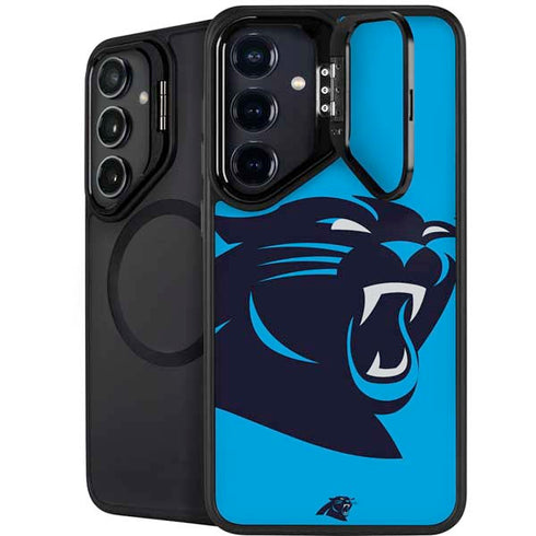 NFL Carolina Panthers Large Logo Galaxy S25 Kickstand Case