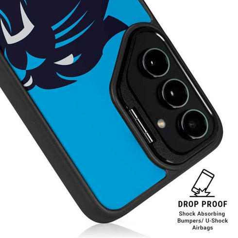 NFL Carolina Panthers Large Logo Galaxy S25 Plus Kickstand Case