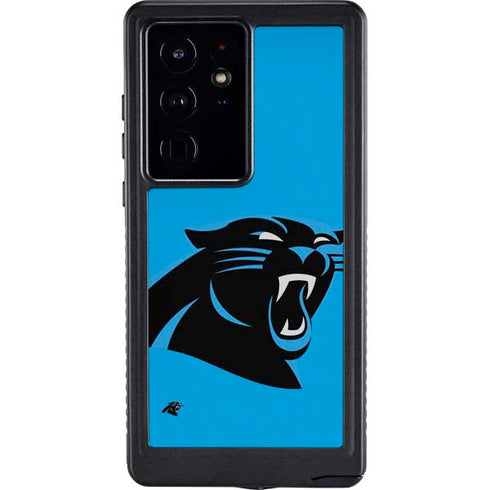 NFL Carolina Panthers Large Logo Galaxy S24 Ultra Waterproof Case