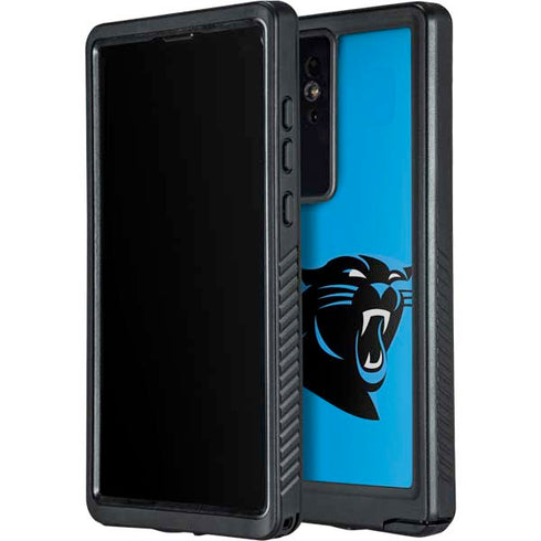 NFL Carolina Panthers Large Logo Galaxy S24 Ultra Waterproof Case