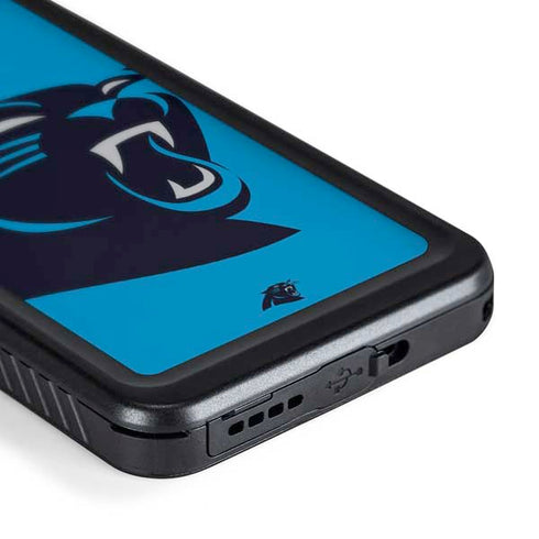 NFL Carolina Panthers Large Logo Galaxy S24 Waterproof Case
