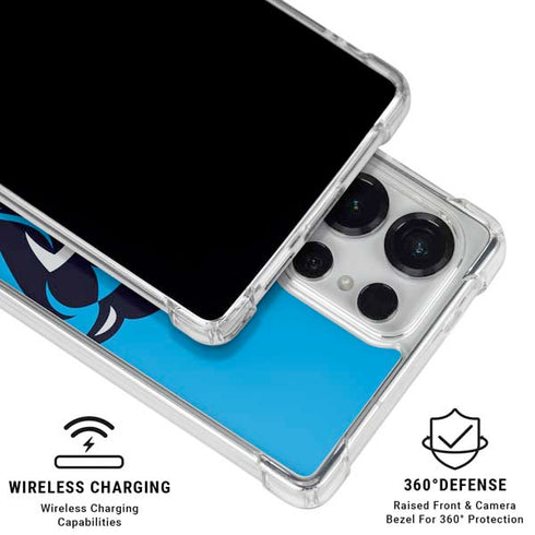 NFL Carolina Panthers Large Logo Galaxy S25 Ultra Clear Case