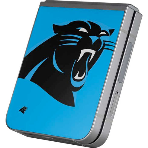 NFL Carolina Panthers Large Logo Galaxy Z Flip6 Skin