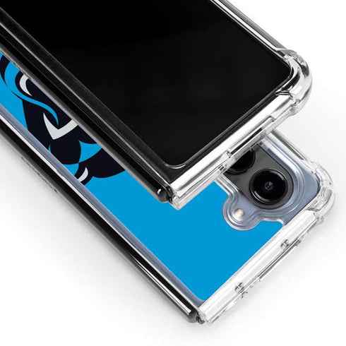 NFL Carolina Panthers Large Logo Galaxy Z Fold5 5G Clear Case