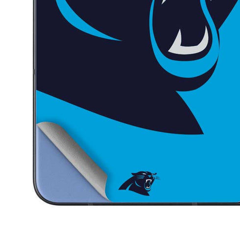 NFL Carolina Panthers Large Logo Galaxy Z Fold5 5G Skin