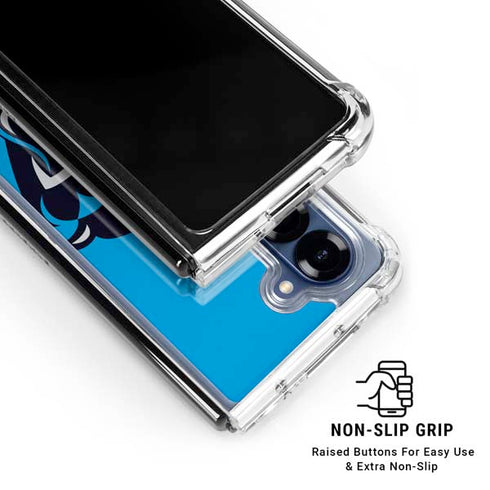 NFL Carolina Panthers Large Logo Galaxy Z Fold7 Clear Case