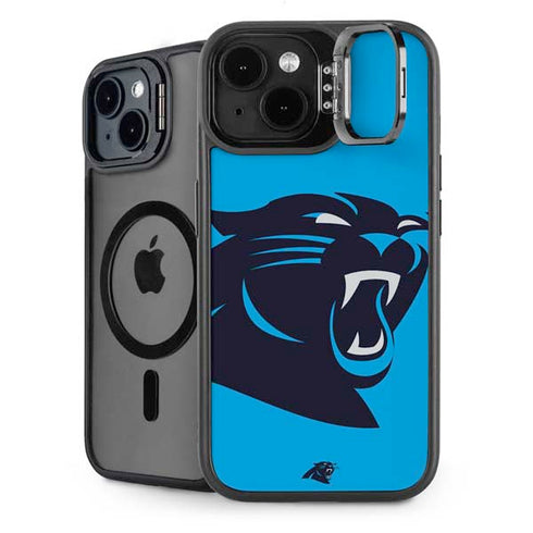 NFL Carolina Panthers Large Logo iPhone 14 Plus Kickstand Case