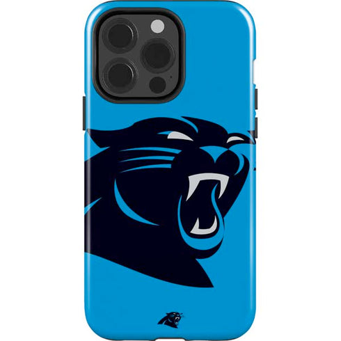 NFL Carolina Panthers Large Logo iPhone 15 Pro Impact Case
