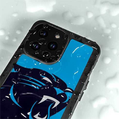 NFL Carolina Panthers Large Logo iPhone 15 Pro Waterproof Case