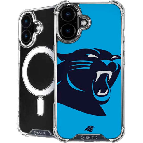 NFL Carolina Panthers Large Logo iPhone 16 MagSafe Case
