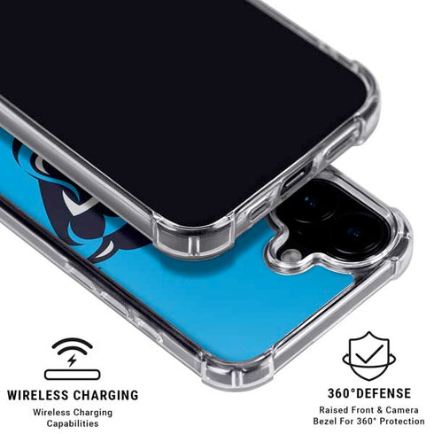 NFL Carolina Panthers Large Logo iPhone 16 MagSafe Case