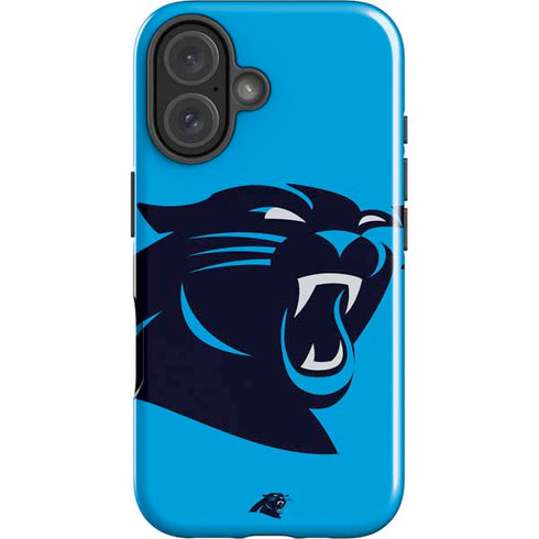 NFL Carolina Panthers Large Logo iPhone 16 Plus Impact Case