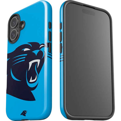 NFL Carolina Panthers Large Logo iPhone 16 Plus Impact Case