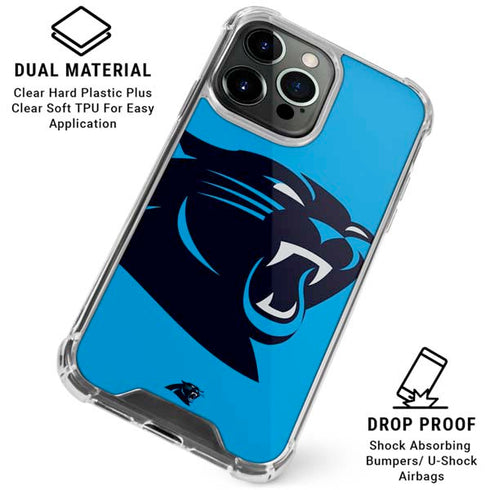 NFL Carolina Panthers Large Logo iPhone 16 Pro Clear Case