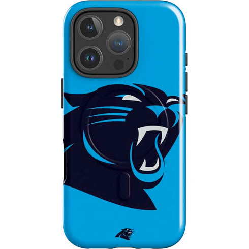 NFL Carolina Panthers Large Logo iPhone 16 Pro Max Magsafe Impact Case