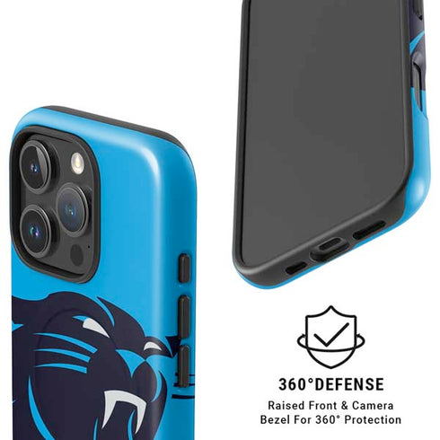 NFL Carolina Panthers Large Logo iPhone 16 Pro Max Magsafe Impact Case