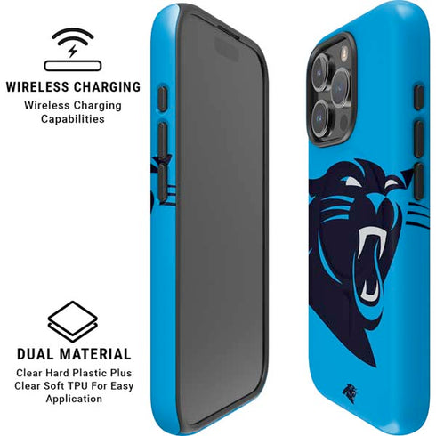 NFL Carolina Panthers Large Logo iPhone 16 Pro Max Magsafe Impact Case