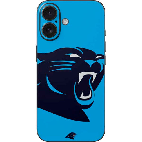 NFL Carolina Panthers Large Logo iPhone 16 Skin