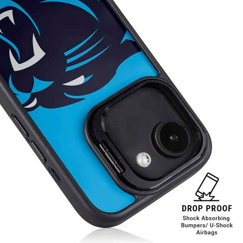 NFL Carolina Panthers Large Logo iPhone 16e Kickstand Case