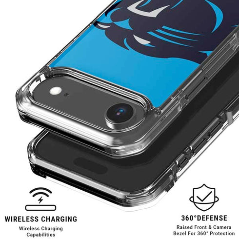 NFL Carolina Panthers Large Logo iPhone 17 Air Clear Case