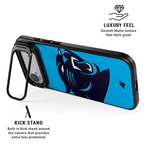 NFL Carolina Panthers Large Logo iPhone 17 Air Kickstand Case
